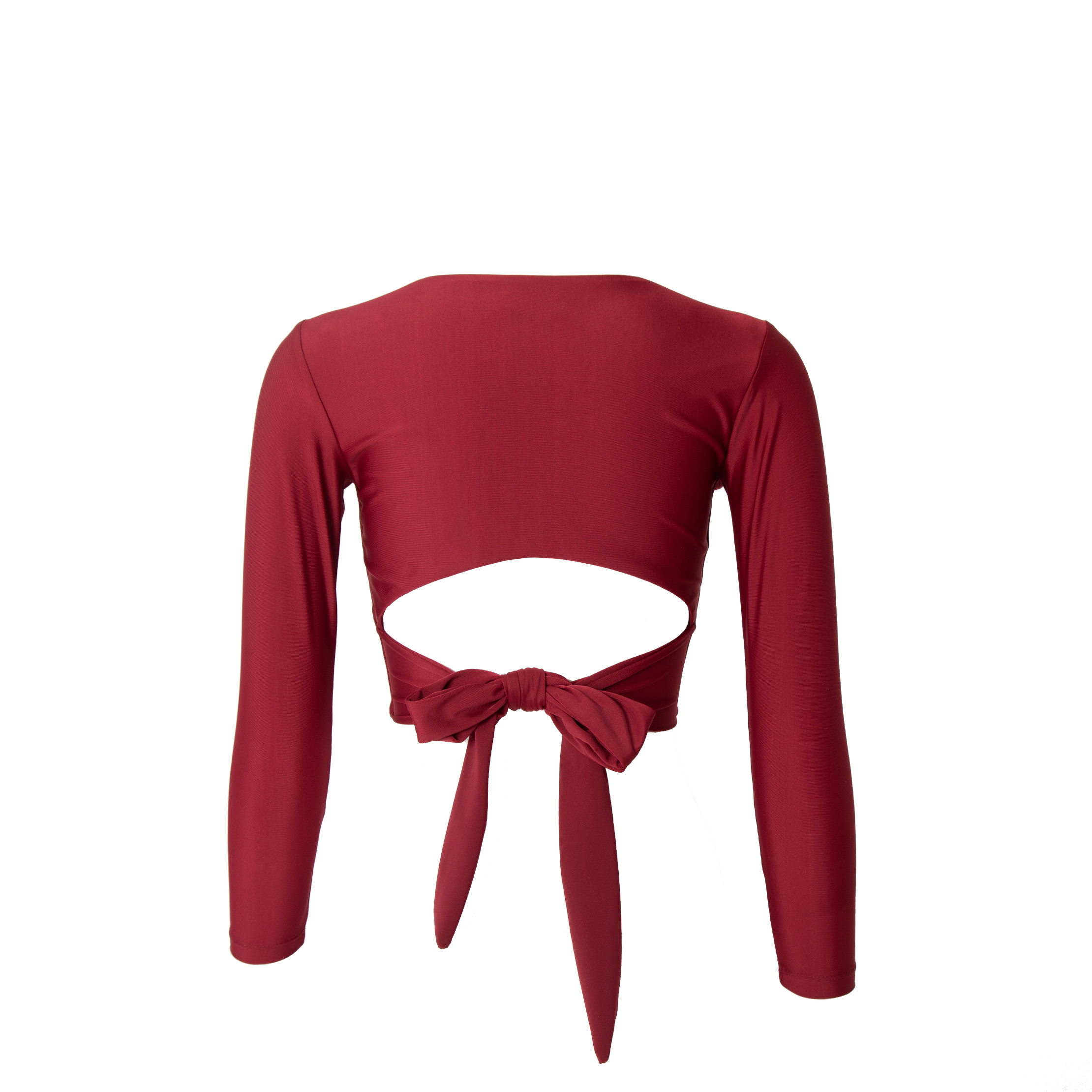 Chichi Long Sleeve, Merlot - Image 3