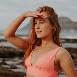 Beau Bikini Top, Coral