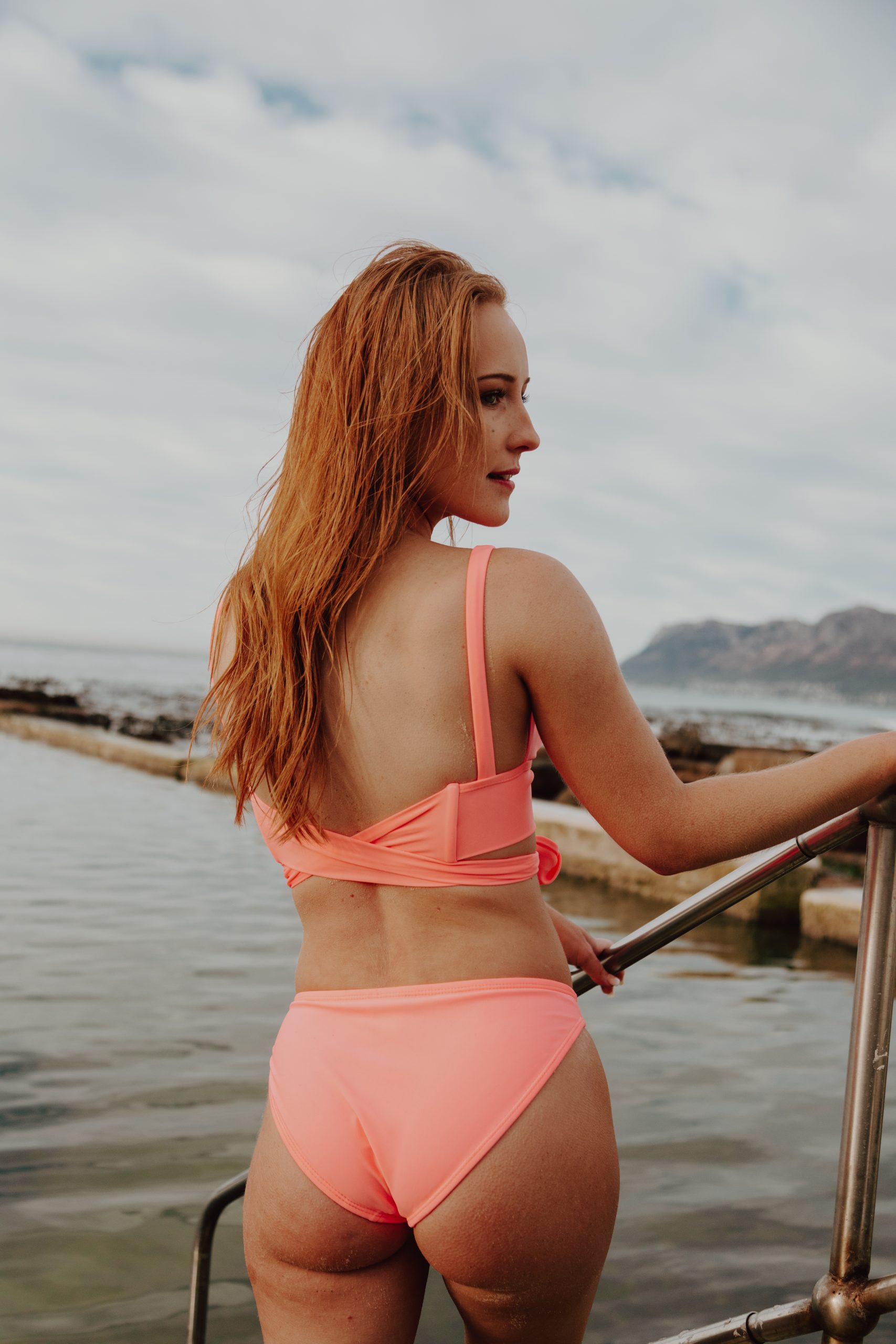 Beau Bikini Top, Coral - Image 7